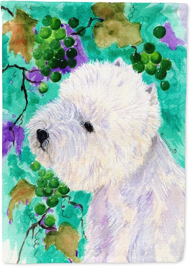 Caroline's Treasures SS1064GF Westie Garden Flag Mailbox Flag Decorative Yard Flag Banner Outside Patio Artwork Yard Flower Beds, Garden Size, Multicolor