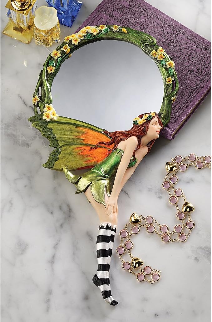 Design Toscano QS329053 Lochloy House Fairy Hand Mirror,Full Color