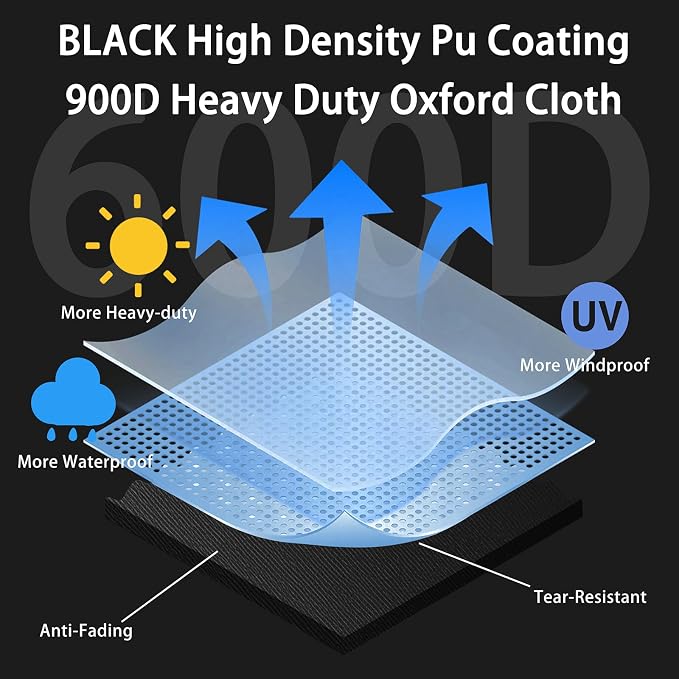 Snow Blower Cover-900D Snow Blower Covers Waterproof Outdoor Heavy Duty Universal Snowblower/Thrower Cover Universal Fit for Ego ,Ariens, Honda, Ryobi ,Toro,Cub Cadet and Powersmart