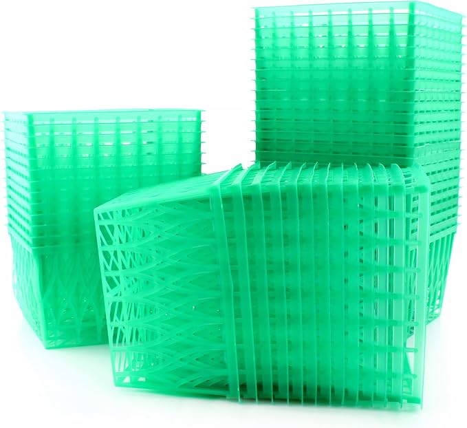 Cornucopia Brands Pint Size Plastic Berry Baskets (48-Pack), 4-Inch Berry Boxes w/Open-Weave Pattern, Ideal for Summer Picking & Crafts! (48 Boxes)