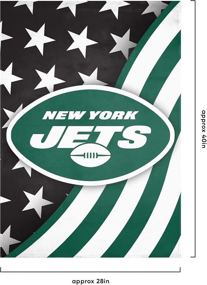 NFL Double Sided Team Logo Vertical Flag (40" x 28")