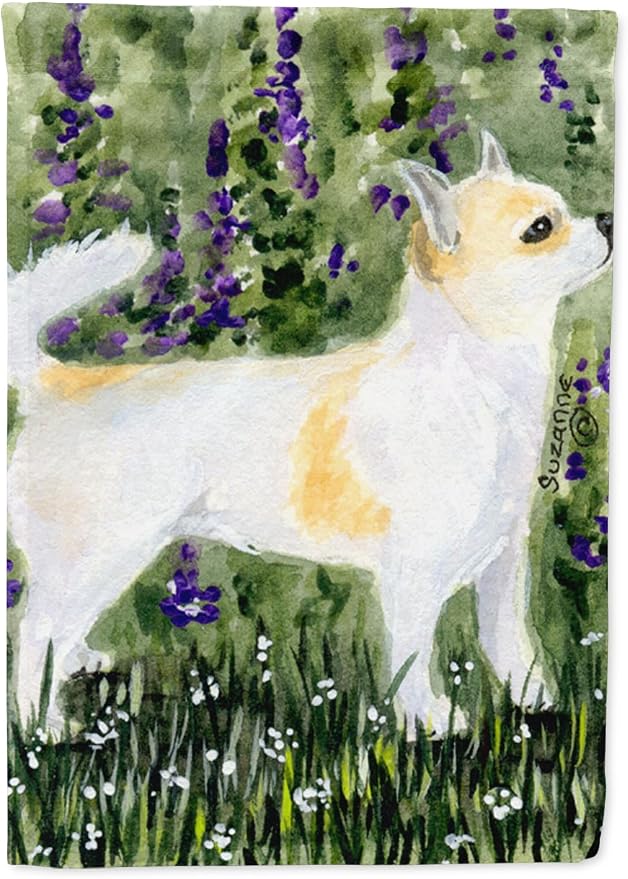 Caroline's Treasures SS8952GF Chihuahua Garden Flag Mailbox Flag Decorative Yard Flag Banner Outside Patio Artwork Yard Flower Beds, Garden Size, Multicolor