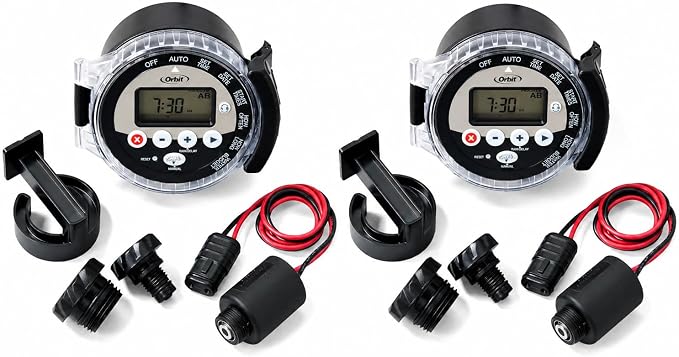 2-Pack Orbit 57865 Battery-Operated Sprinkler Timer - Convenient Automated Watering Device (2 Total timers)