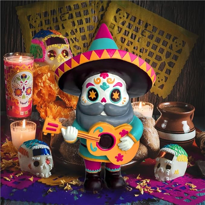 El Mariachi Day of The Dead Garden Gnome