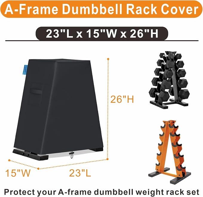 Dumbbell Rack Dust Cover, A-Frame Dumbbell Rack - Waterproof and Dustproof for Home Gym Dumbbell Set Brackets