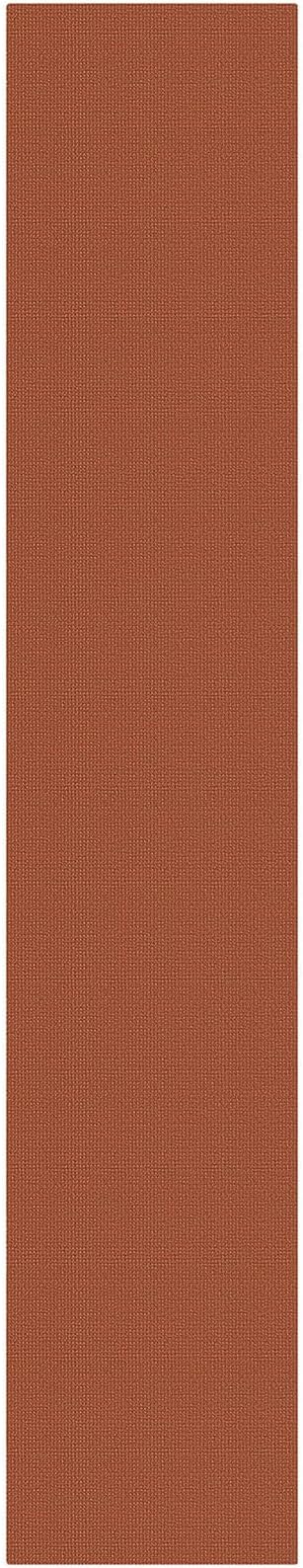 KOZYFLY Orange 3x14 Runners Rugs for Hallway, Long Washable Runner Rug, Woven Non Slip Kitchen Runner, Flatweave Entryway Rug, Floor Carpet for Entry, Aisle, Hall, Burnt Orange/Tan