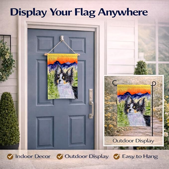 Caroline's Treasures SS8517GF Chihuahua Garden Flag Mailbox Flag Decorative Yard Flag Banner Outside Patio Artwork Yard Flower Beds, Garden Size, Multicolor