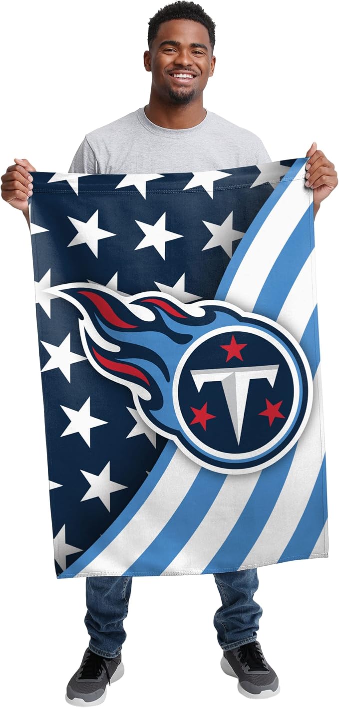 NFL Double Sided Team Logo Vertical Flag (40" x 28")