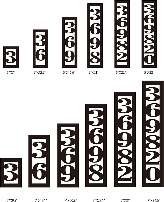 House Numbers for Outside Modern Address Numbers for House Address Signs for Houses Large Custom Metal House Number Sign House Number Plaque Address Plaque Numbers Street Number Sign