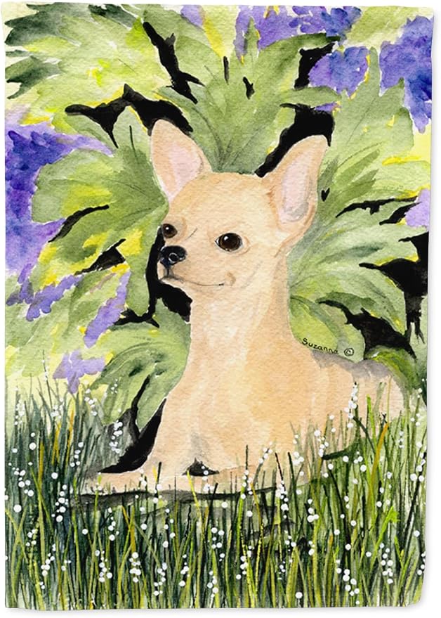 Caroline's Treasures SS8325GF Chihuahua Garden Flag Mailbox Flag Decorative Yard Flag Banner Outside Patio Artwork Yard Flower Beds, Garden Size, Multicolor