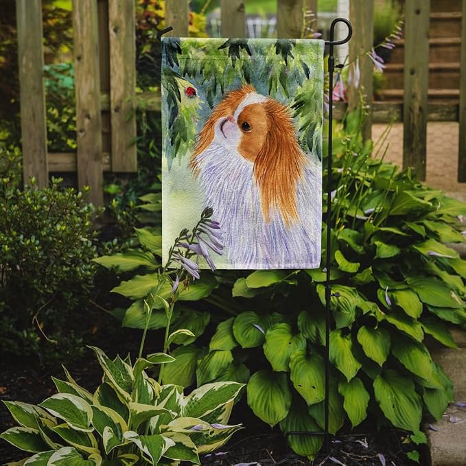 Caroline's Treasures SS8260GF Japanese Chin Garden Flag Mailbox Flag Decorative Yard Flag Banner Outside Patio Artwork Yard Flower Beds, Garden Size, Multicolor
