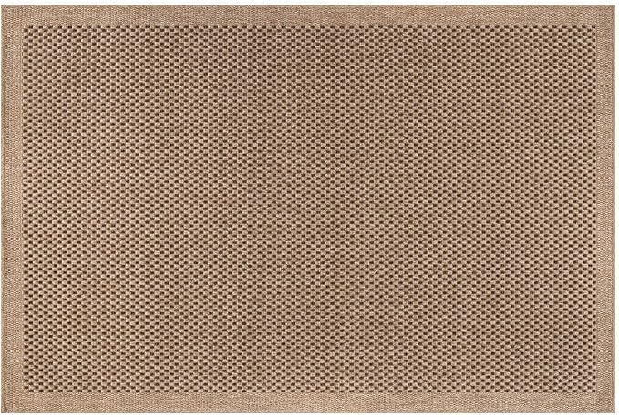CAMILSON Easy Jute Rug 2x3, Indoor Outdoor Natural Color Fiber Area Rugs for Living Room and Kitchen Rug, Sisal Boho Woven Design, Easy-Cleaning, Washable Outside Carpet Alfombras (2 x 3)