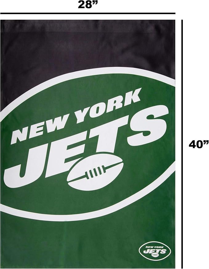 NFL Double Sided Team Logo Vertical Flag (40" x 28")