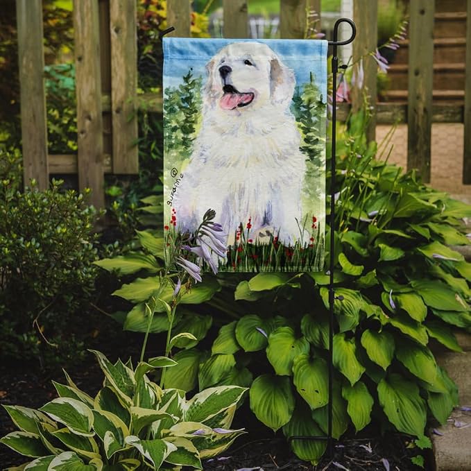 Caroline's Treasures SS8866GF Great Pyrenees Garden Flag Mailbox Flag Decorative Yard Flag Banner Outside Patio Artwork Yard Flower Beds, Garden Size, Multicolor