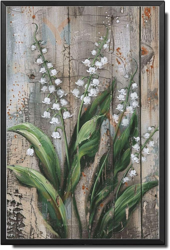 Metal Sign Tin Sign Vintage Wall Art Antique Master's Lily Tin Sign for Rustic Wall Art Shabby Chic Interiors and Corrosion Resistant Home Decor for Room 6×8 Inches with Metal Frame