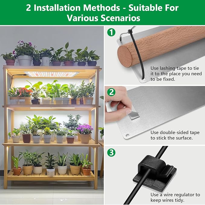 Aumtrly Grow Lights for Indoor Plants, 882 LED Full Spectrum Plant Light 6 Panel for Growing Seedling Starting, Slim Grow Lamp with UL Adapter, 6/12/16H Timer, 3 Light Modes, 5 Dimmable