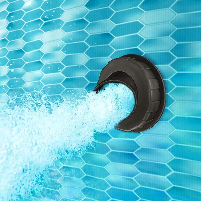 Funsicle Oasis Designer Lap 13' x 7' x 39.5” Rectangular Above Ground Swimming Pool, with FiltraBoost 800 GPH Filter Pump, Ladder & Repair Patch, Dark Herringbone | Rectangular Pool with FiltraBoost 800 GPH Filter Pump, Ladder & Repair Patch, Dark Herr...