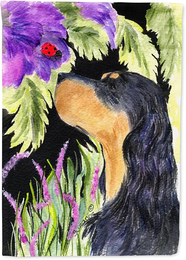 Caroline's Treasures SS8250GF Gordon Setter Garden Flag Mailbox Flag Decorative Yard Flag Banner Outside Patio Artwork Yard Flower Beds, Garden Size, Multicolor