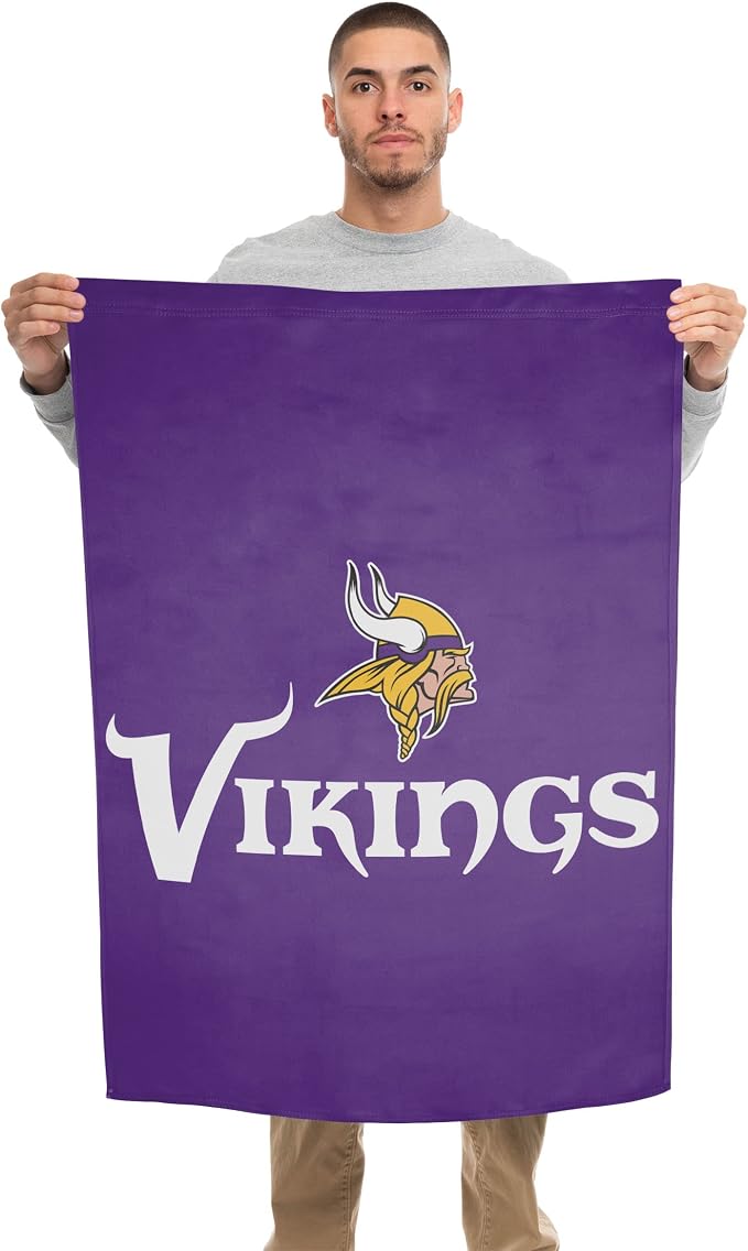 NFL Double Sided Team Logo Vertical Flag (40" x 28")