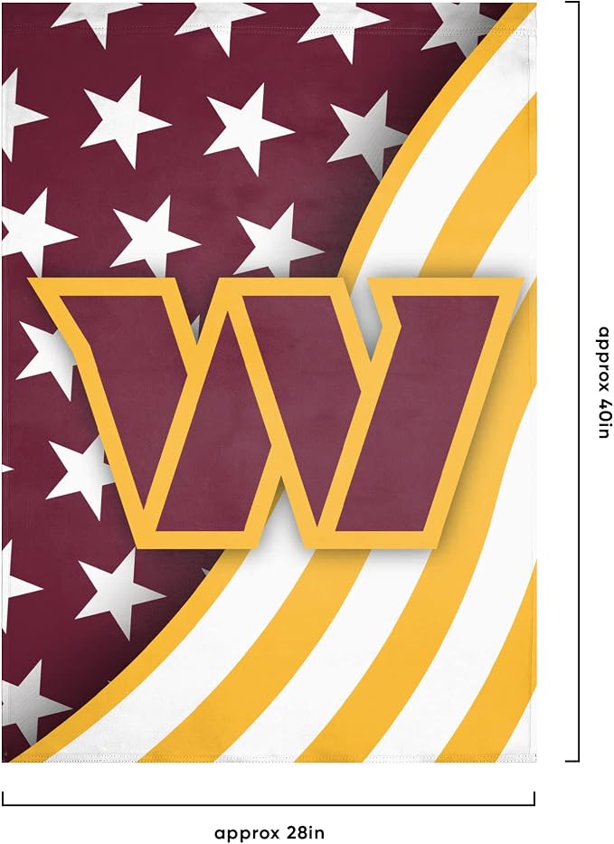 NFL Double Sided Team Logo Vertical Flag (40" x 28")