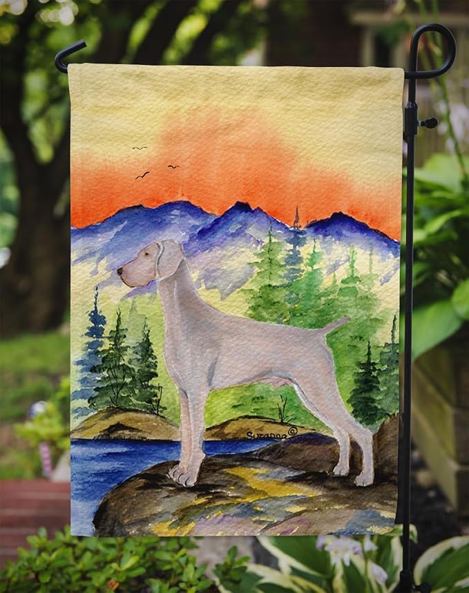 Caroline's Treasures SS8267GF Weimaraner Garden Flag Mailbox Flag Decorative Yard Flag Banner Outside Patio Artwork Yard Flower Beds, Garden Size, Multicolor