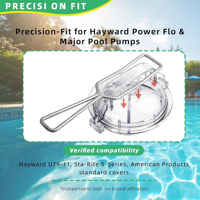 Swimming Pool Pump Cover Removal Wrench Tool Compatible with 110 | Compatible with Hayward Power Flo Pumps, Swimming Equipment, Filter Covers - Replacement - Swimming Pool Pump Wrench U79-11
