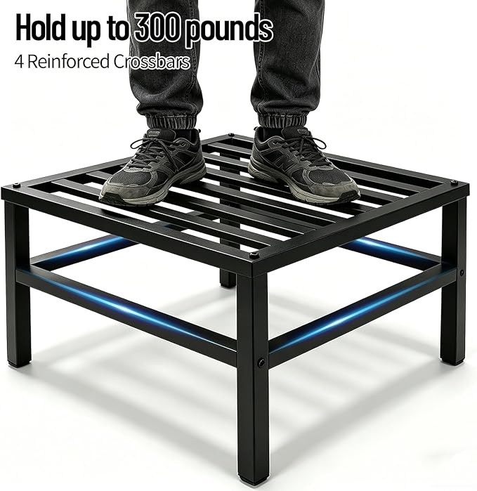 Plant Stand Outdoor Indoor, 20 Inch Large Metal Plant Stand Outdoor Heavy Duty Plant Stands Flower Pot Stand Wrought Iron Pedestal Stand for Garden Patio Living Room