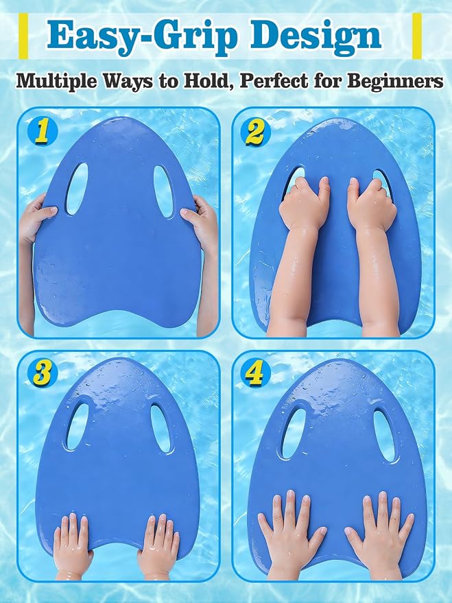 Aulock Swimming Kickboard for Kids with Handrail Hole | Safe Swimming Training Aid Kickboard, Practising Swimming Kickboard for Beginners, for Summer Pool Party