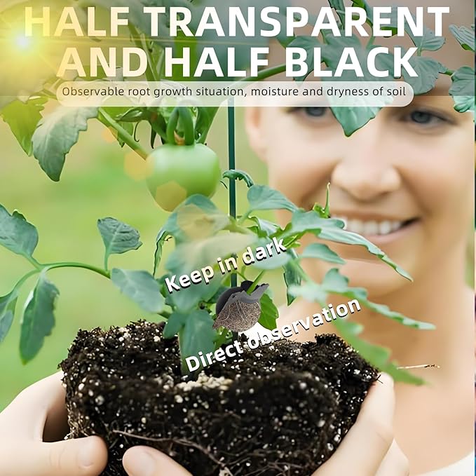 10 PCS Air Layering Propagation Kit -Thicker Version with Reusable Half Transparent Plant Rooting Propagation Ball & Plastic Twist Ties- Plant Grafting Rooting Grow Ball(Size: Small)