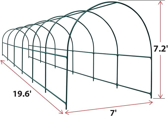 YardGrow Large Garden Support Arch Frame Climbing Plant Arch Arbor for Various Climbing Plant Roses Vines Birthday Wedding Party Decoration Pergola Frame (19.6 x 7 x 7.2ft)