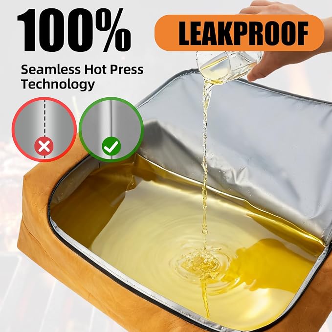 270° Opening BBQ Blanket for Resting Meat, Insulated Leak-Proof Meat Resting Bag for Brisket, Father's Day Birthday Gift for Men Dad Husband, Smoker Grilling Accessories for Camping Kitchen Party