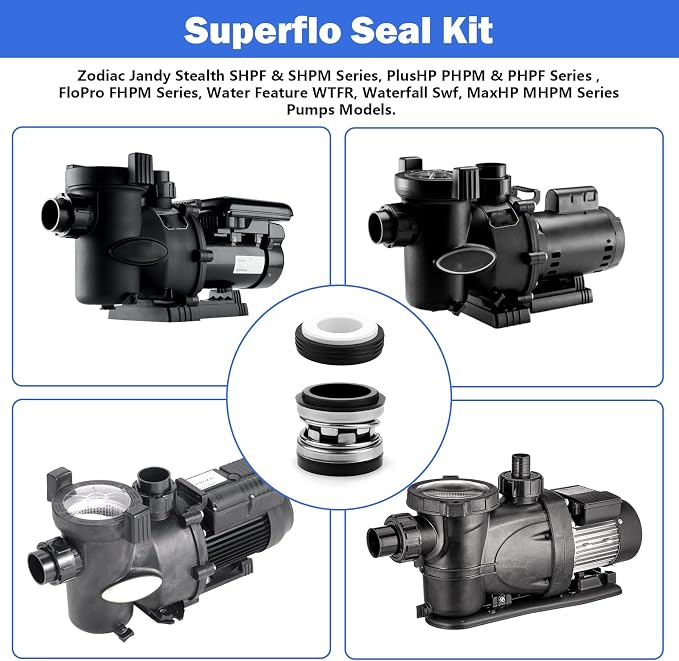R0479400 Pump Shaft Seal Replacement for Jandy Stealth SHPF/SHPM | PlusHP PHPF Series Pool Pumps, PS-3890 Pool Pump Mechanical Shaft Seal fit For Jandy Epump Variable Speed Pump Models