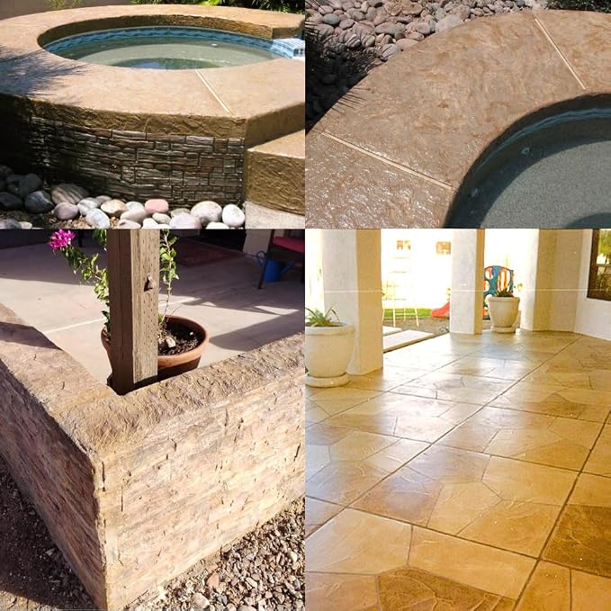 The Original Weathered Flagstone, Concrete Roller Stamp, Stone Texture Roller, Concrete Roller Stamp, and Masonry Form, for decorative concrete patios, driveways, walkways, water features, etc. by SBC