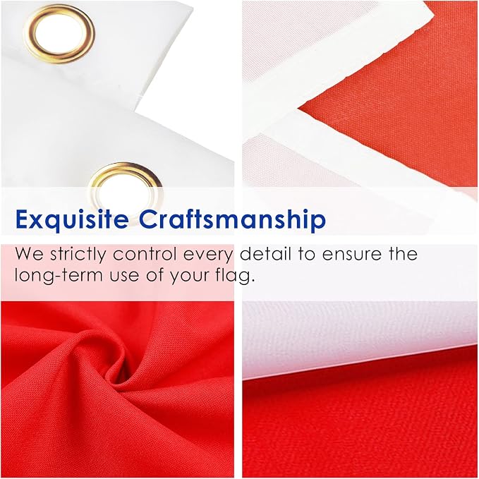 AhfuLife England Flag St Georges Flag 3 x 5 Ft, Large English Flags for Outside - Double Side with Brass Eyelets for Olympic Party Decorations, Bar Garden Street Decoration Indoor Outdoor