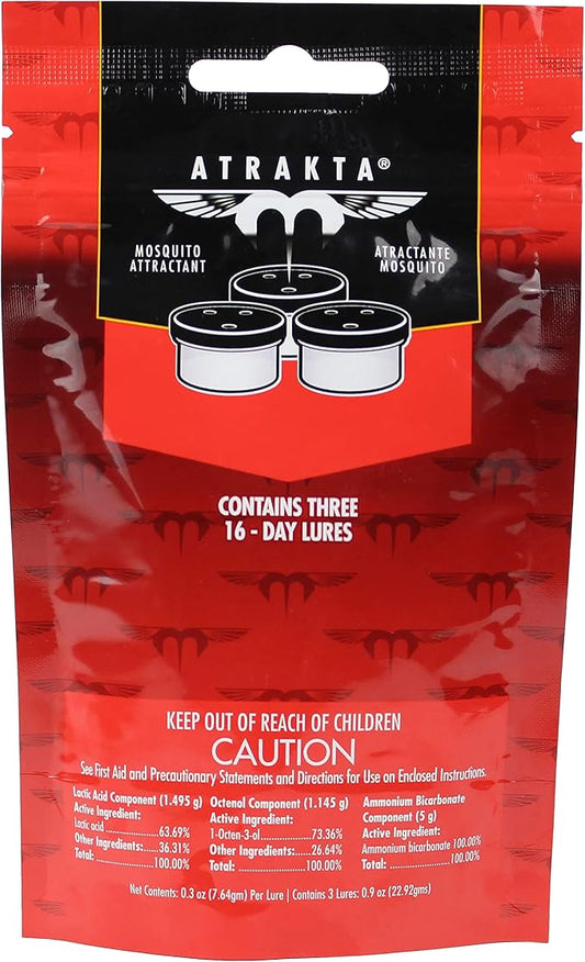 Mosquito Magnet ATRAKTA Mosquito Trap Attractant Pods – ATRAK3N - Lure for Traps - Increase Catch Rates - 3 Pack
