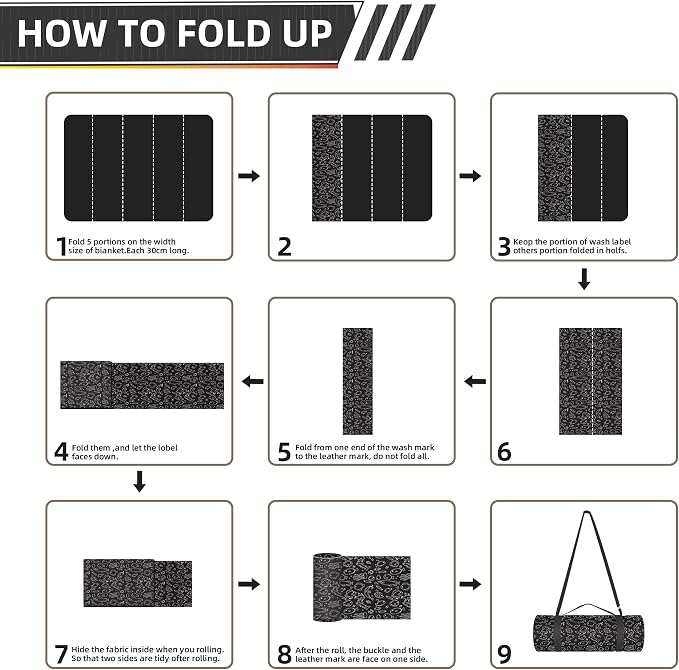 Outdoor Picnic Blanket Black Fish 80"x80" Large Sandproof Beach Blanket Waterproof Picnic Blankets Foldable for Caming, Beach, Outdoor Activities.