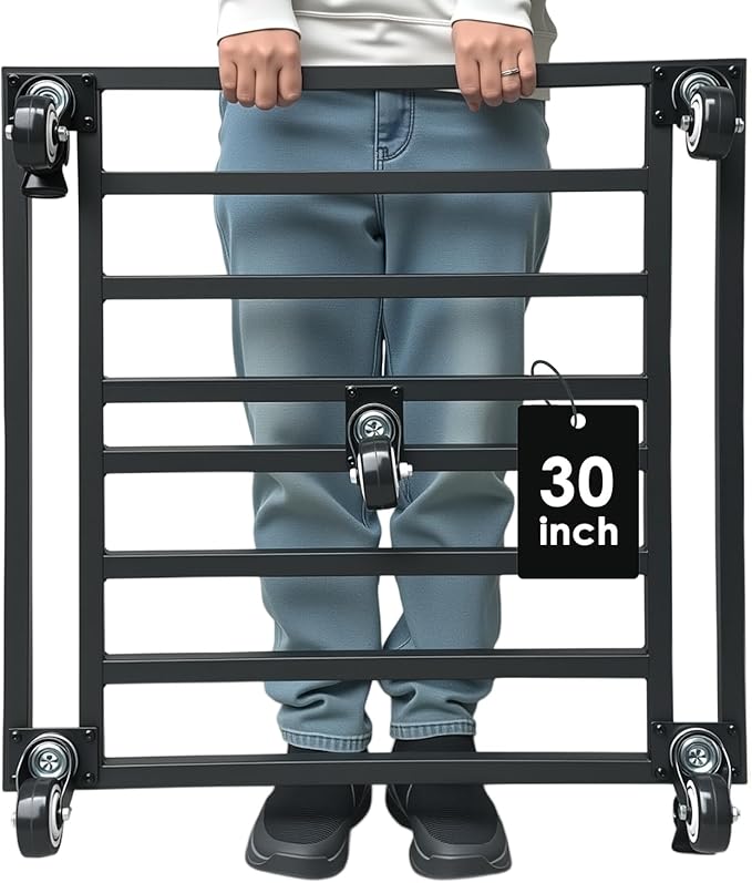 30" Plant Caddy with Wheels Heavy Duty,Extra Large Metal Rolling Plant Stand with 5 Caster 900 Lbs Load Capacity,Square Plant Dolly for Large Pots,Planter Rollers for Indoor Outdoor Use