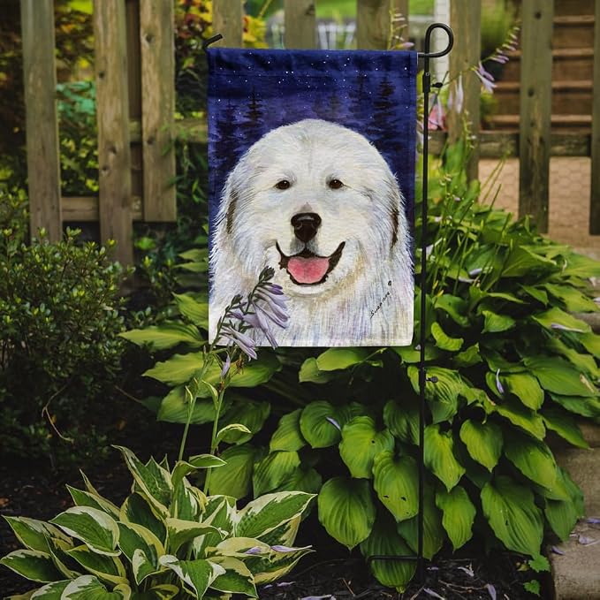 Caroline's Treasures SS8242GF Great Pyrenees Garden Flag Mailbox Flag Decorative Yard Flag Banner Outside Patio Artwork Yard Flower Beds, Garden Size, Multicolor