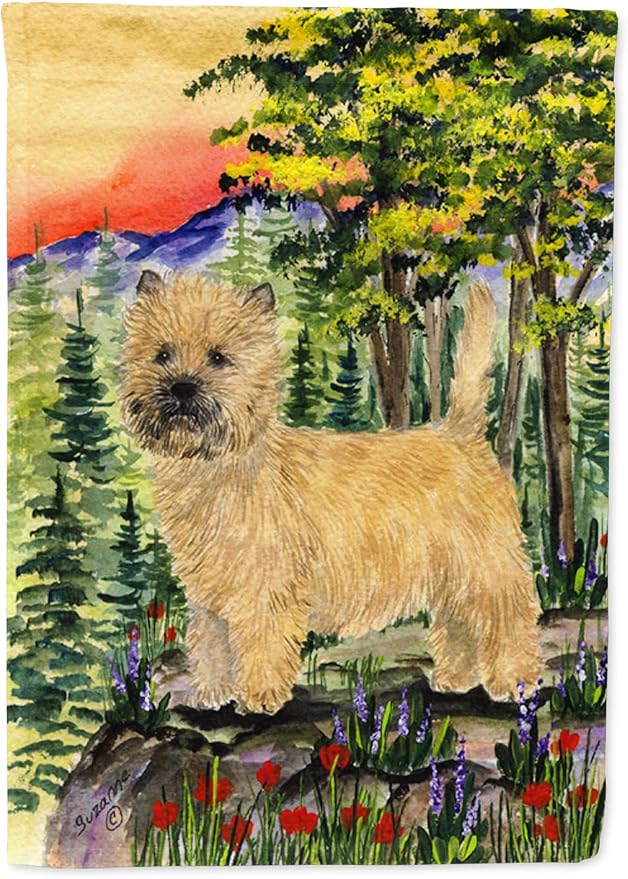 Caroline's Treasures SS8229GF Cairn Terrier Garden Flag Mailbox Flag Decorative Yard Flag Banner Outside Patio Artwork Yard Flower Beds, Garden Size, Multicolor