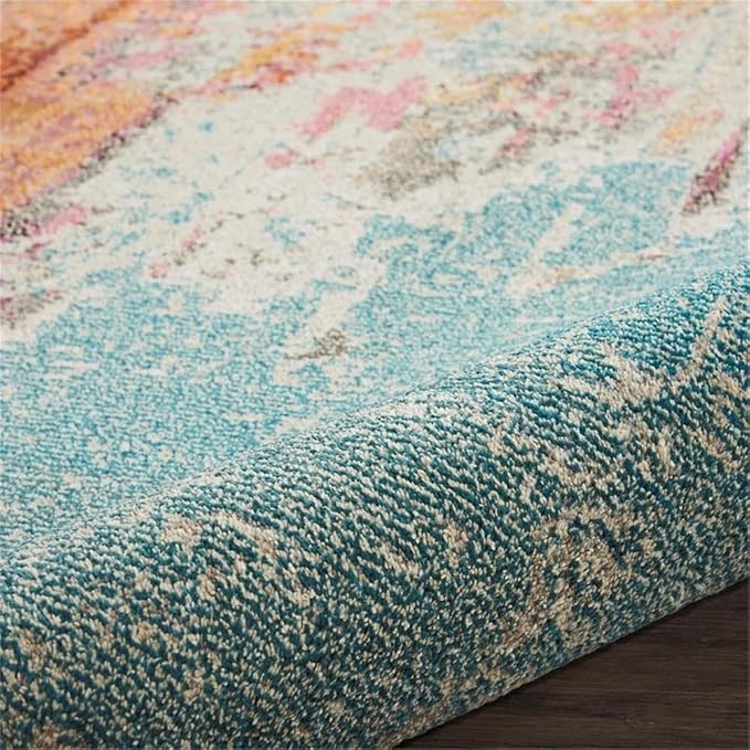 Nourison Home Celestial Sealife 2'2" x 14' Area Rug - Easy Clean, Non Shedding, Bed Room, Living Room, Dining Room, Kitchen (14' Runner)