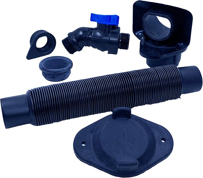 Rain Barrel Downspout Diverter Kits for 2x3, 3x4, 3inch and 4inch Round Downspouts (2x3 Downspout, With Spigot) | EarthMinded OEM parts