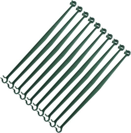 Jiozermi 60 Pcs Stake Arms for Tomato Cage, Plastic Tomato Cage Connectors 11.8" Expandable Trellis Connectors for Tomatoes Stakes Climbing Plants Vegetables Tomato Cage Attach 11mm Diameter