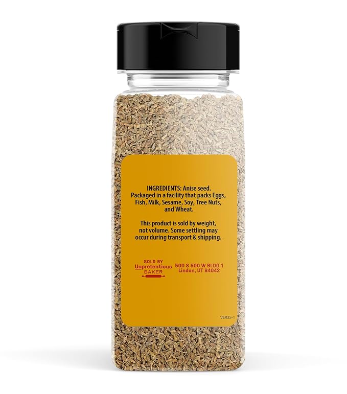 Unpretentious Anise Seed (2 Cups), Licorice Flavored Spice, Great for Meats, Pie Fillings, Baked Goods, Tea and Coffee