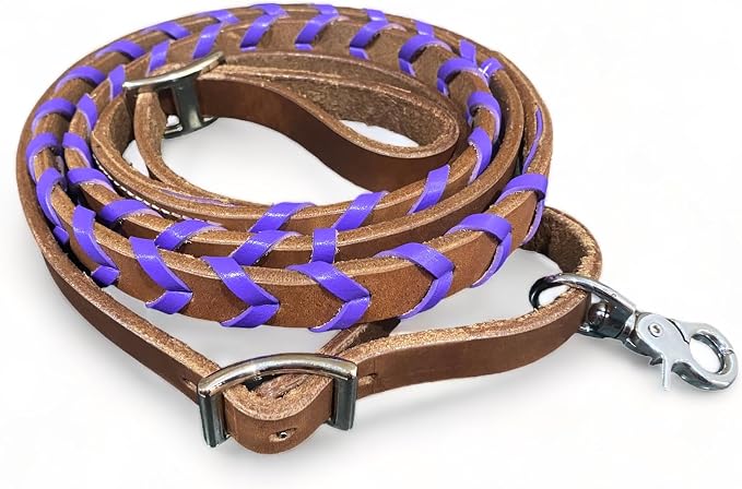 Soft Leather Reins Horse Reins Barrel Reins Laced Barrel Rains Leather Rains