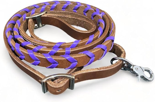 Soft Leather Reins Horse Reins Barrel Reins Laced Barrel Rains Leather Rains