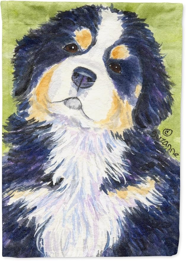 Caroline's Treasures SS1059GF Bernese Mountain Dog Garden Flag Mailbox Flag Decorative Yard Flag Banner Outside Patio Artwork Yard Flower Beds, Garden Size, Multicolor