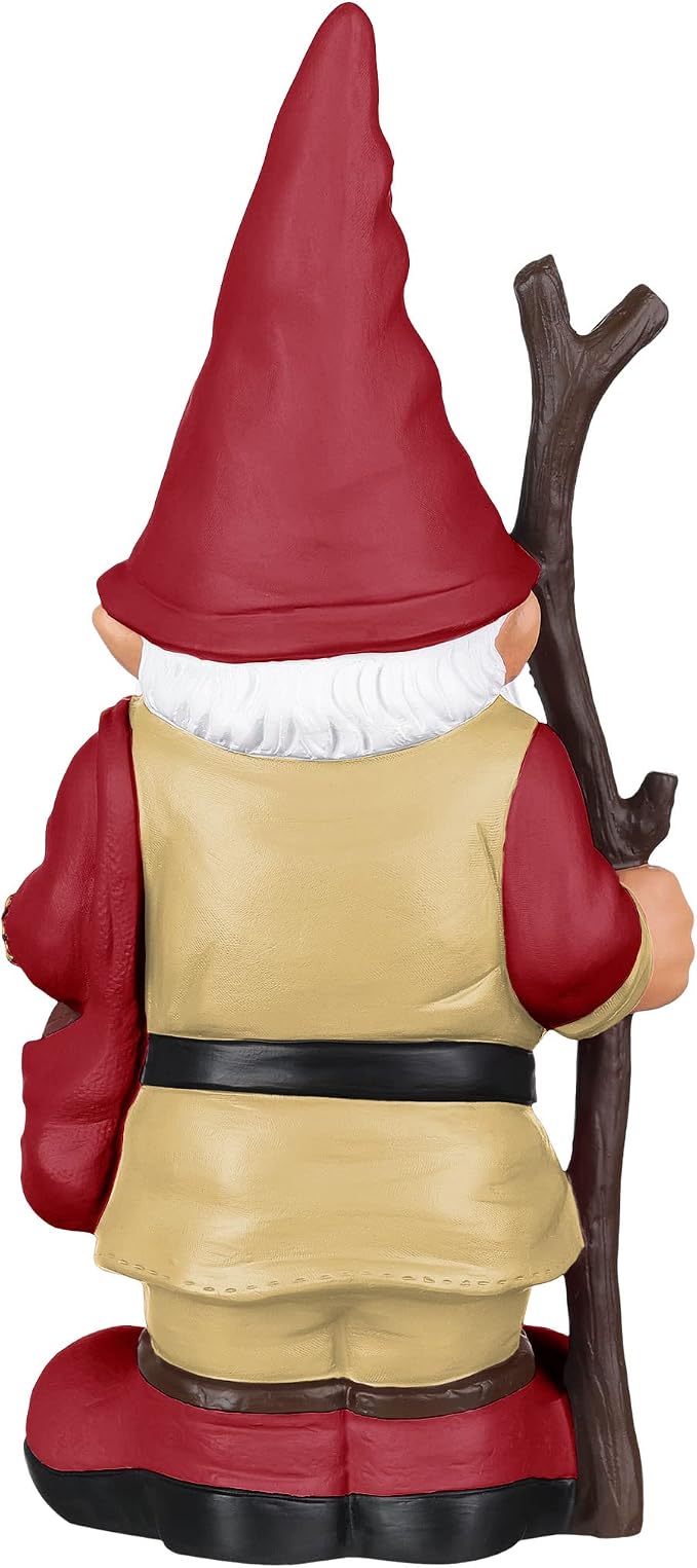 FOCO NFL Team Logo Holding Stick Garden Statue Outdoor Gnome