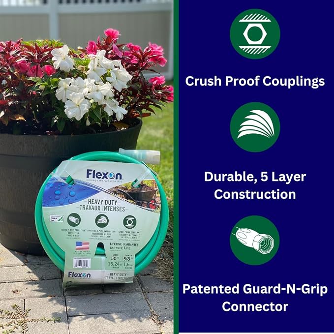 Flexon 5/8-Inch by 75-Foot Forever Plus Garden Hose FXG5875
