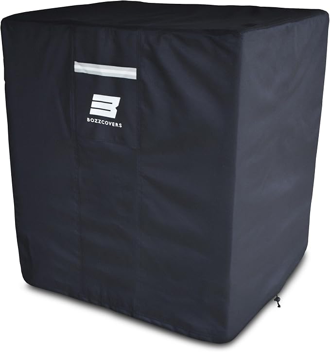 Air Conditioner Cover for Outside Units - 32”L x 32”W x 36”H inch, Heavy Duty 600D Tear Resistant Material, Weatherproof and Windproof, Universal Waterproof AC Unit Condenser Cover Outdoor – Black