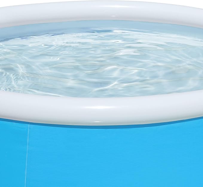 H2OGO! 5' x 15" Inflatable 126 Gallon My First Fast Set Kiddie Inflatable Ring Swimming Pool with 3 Ply DuraPlus Liner and Fill and Rise Technology